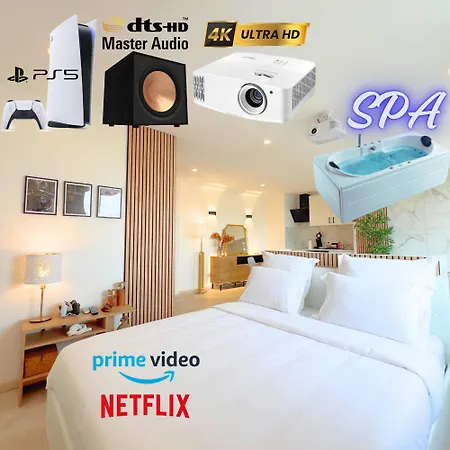 Ps5, Cinema & Jacuzzi - Skyline Luxe Apartment Saint-Etienne  Exterior photo