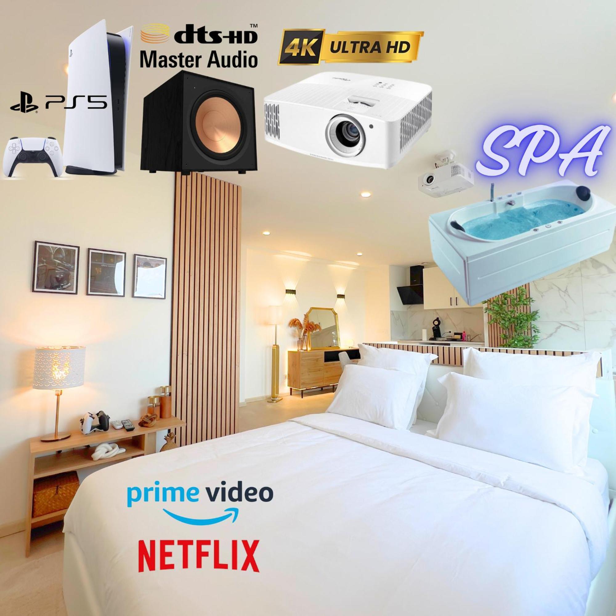 Apartment Ps5, Cinema & Jacuzzi - Skyline Luxe